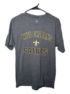 Fanatics New Orleans Saints Charcoal Gray Logo Tee